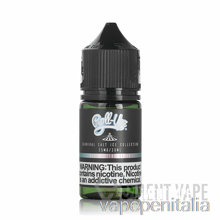 Scatola Vape Mod Blu Ghiaccio Zucchero Filato Sale - Carnevale - Succo Roll Upz - 30 Ml 25 Mg